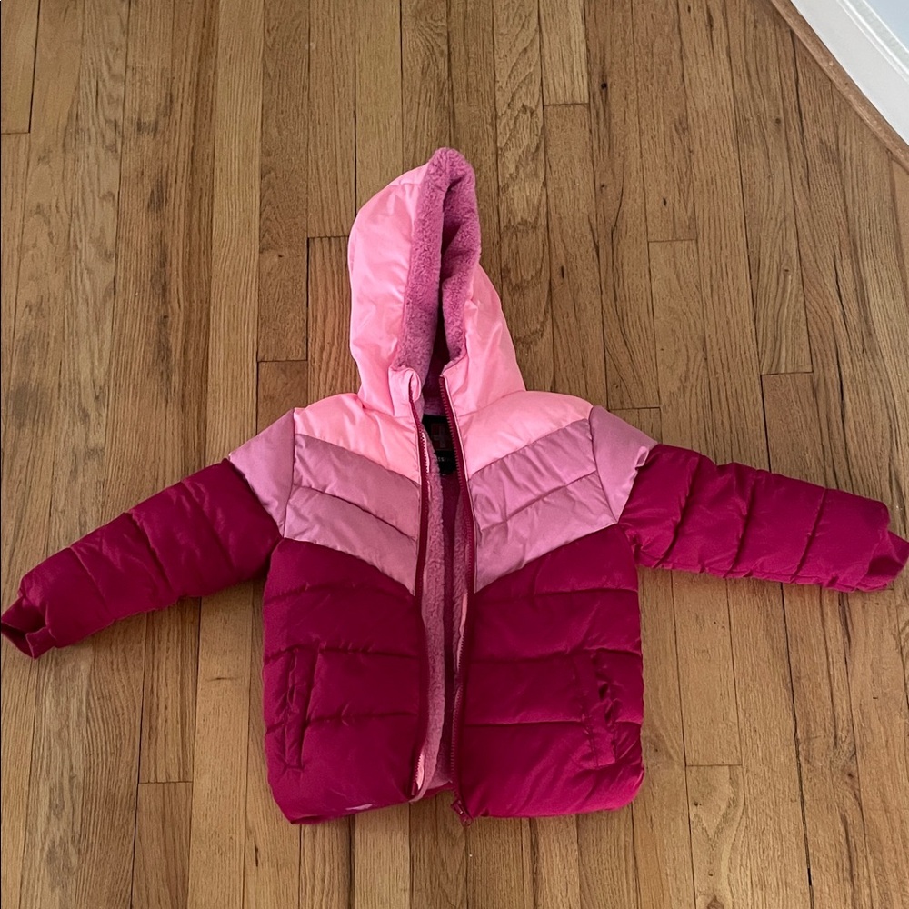 Kids Pink Puffer Jacket
